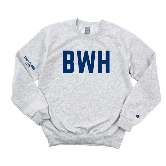NAVY BWH COMPLEX CARE TEAM CHAMPION CREWNECK