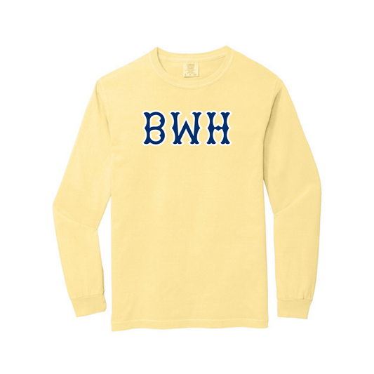BWH NAVY SOX LETTERS LONG SLEEVE