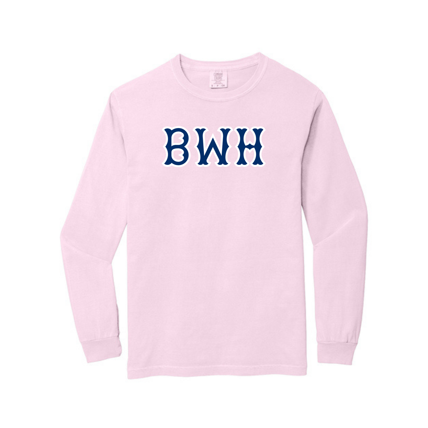 BWH NAVY SOX LETTERS LONG SLEEVE