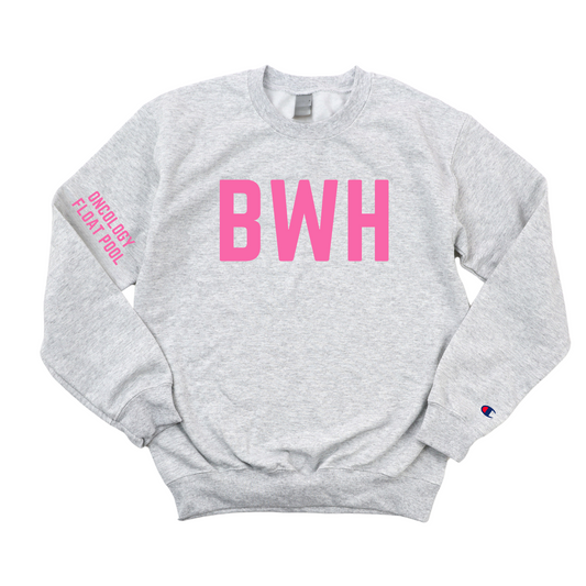 PINK BWH ONCOLOGY FLOAT POOL CHAMPION CREWNECK