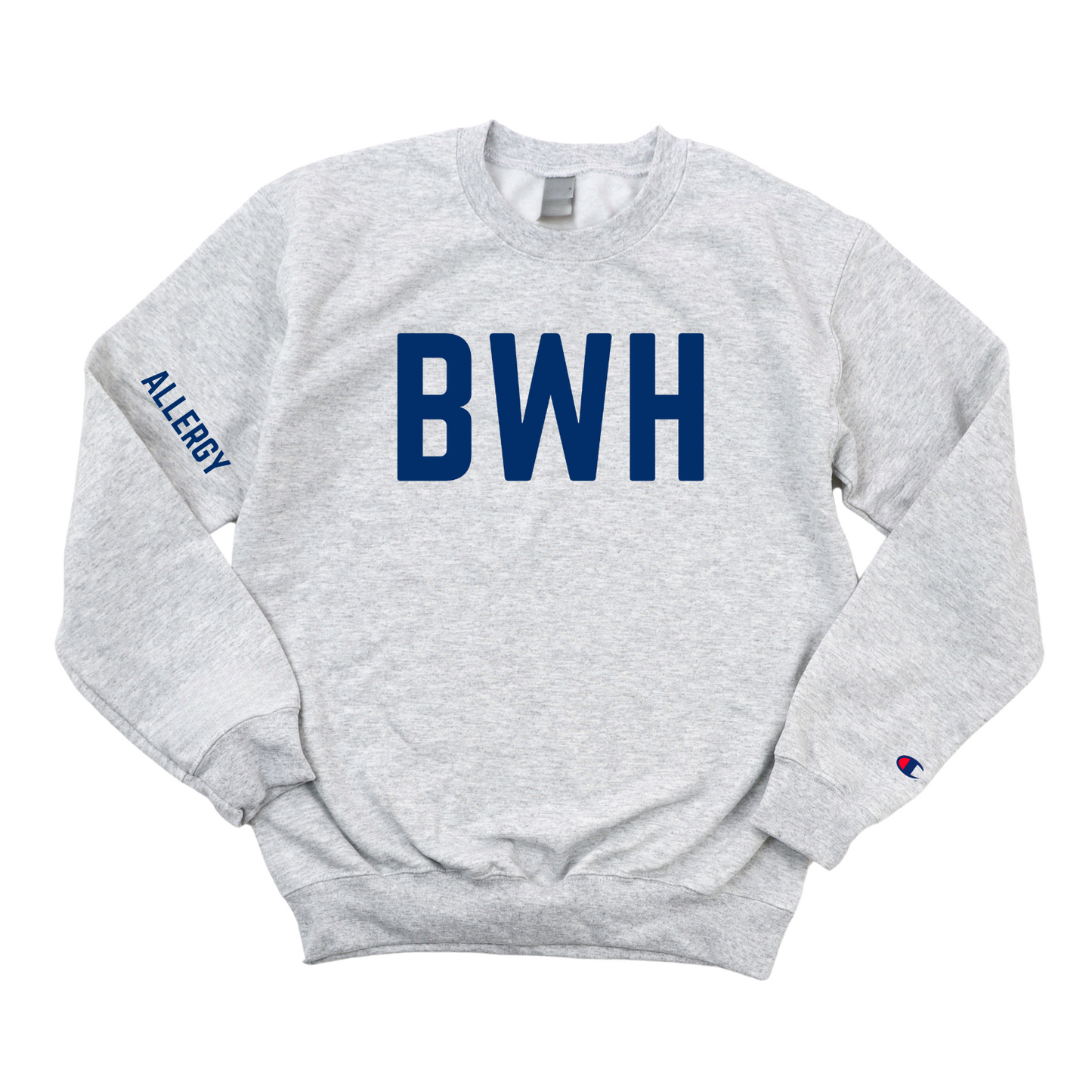 NAVY BWH RN ALLERGY CHAMPION CREWNECK