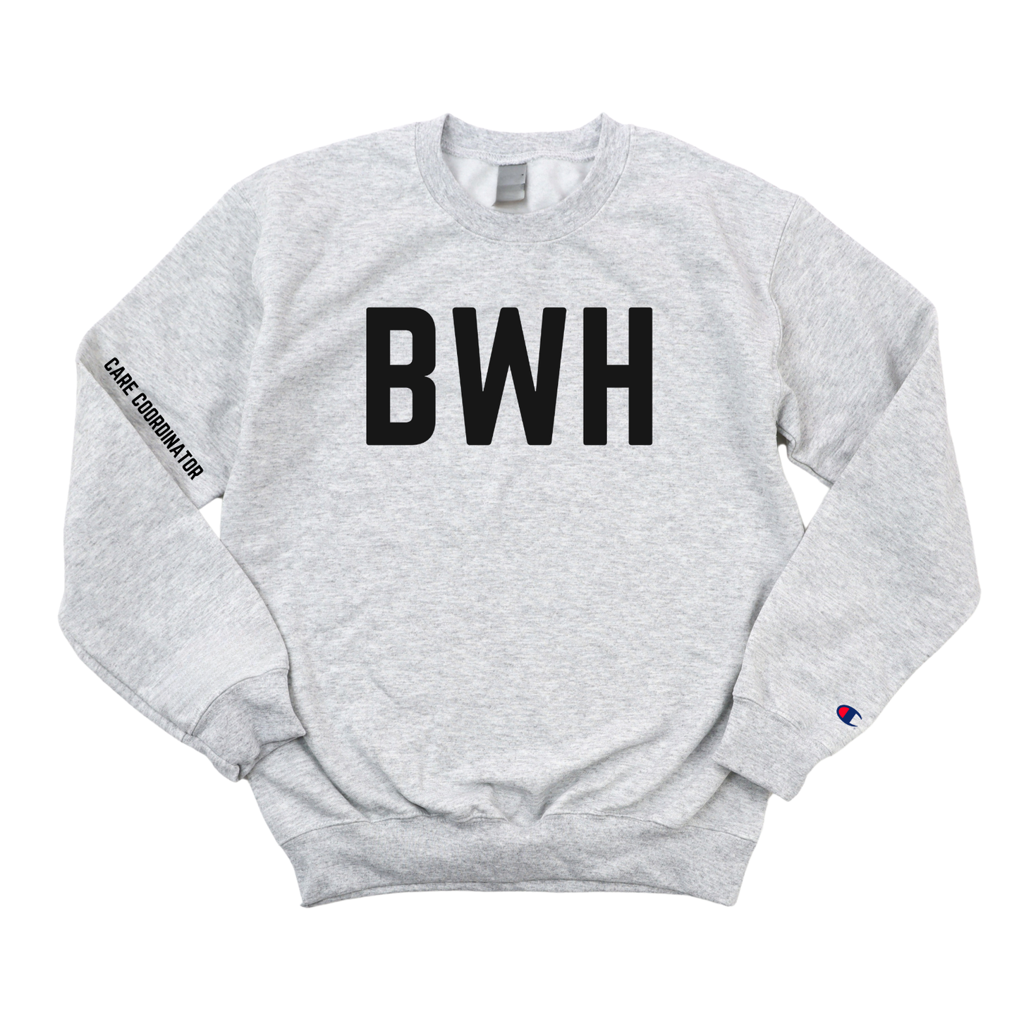 BLACK BWH RN CARE COORDINATOR CHAMPION CREWNECK
