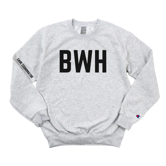BLACK BWH RN CARE COORDINATOR CHAMPION CREWNECK