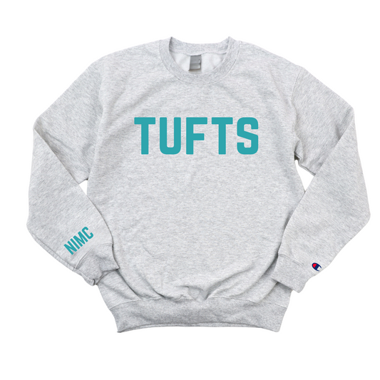 TUFTS TEAL NIMC RN CHAMPION CREWNECK
