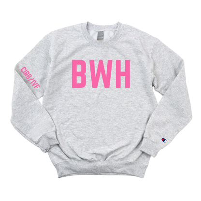 PINK BWH CIRS/IVF CHAMPION CREWNECK