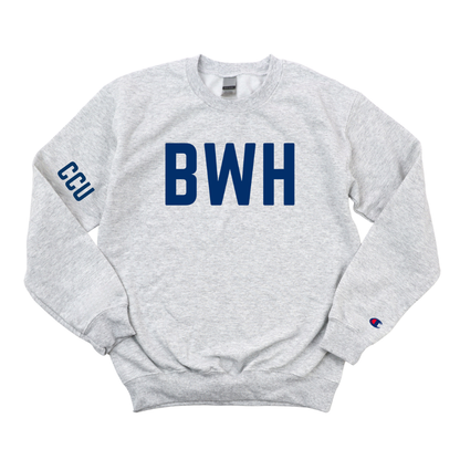 NAVY BWH RN CCU CHAMPION CREWNECK CLEARANCE