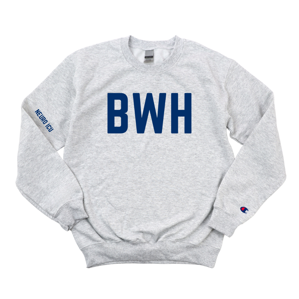 NAVY BWH RN NEURO ICU CHAMPION CREWNECK