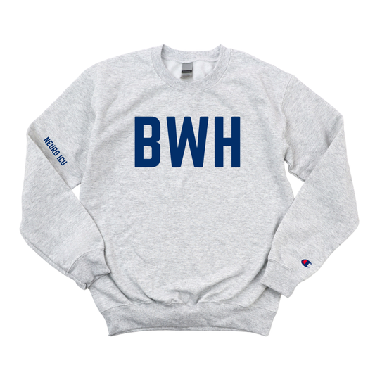 NAVY BWH RN NEURO ICU CHAMPION CREWNECK
