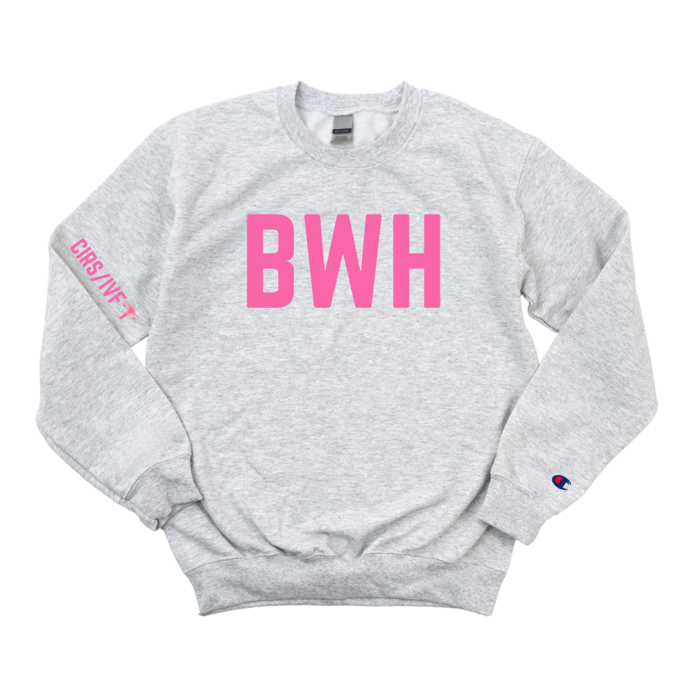 PINK BWH CIRS/IVF CHAMPION CREWNECK