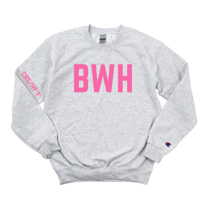 PINK BWH CIRS/IVF CHAMPION CREWNECK