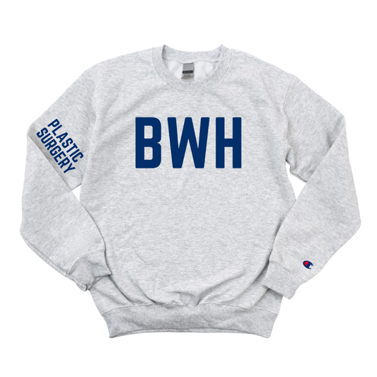 NAVY BWH PLASTIC SURGERY CHAMPION CREWNECK