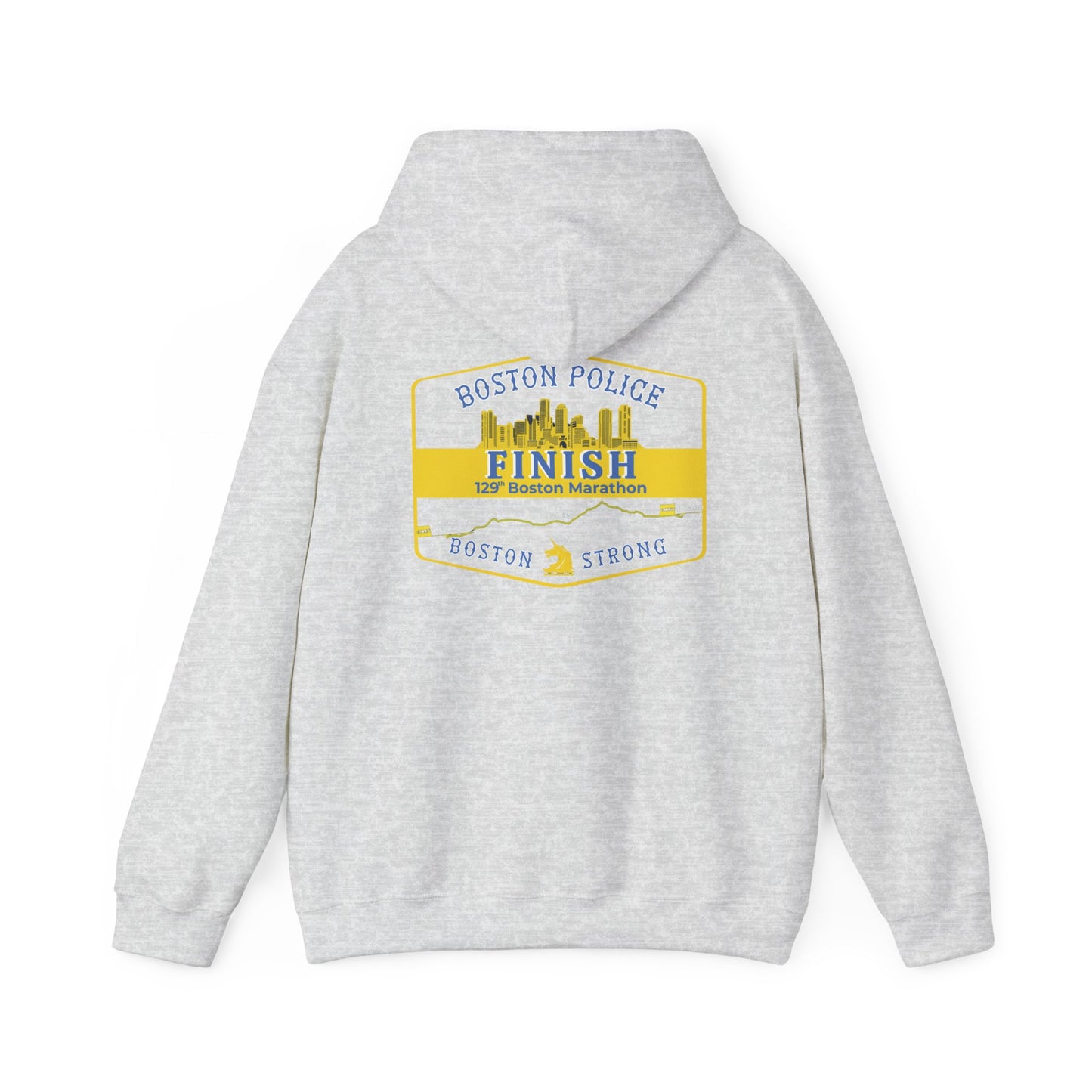 GREY BPD BOSTON MARATHON HOODIE