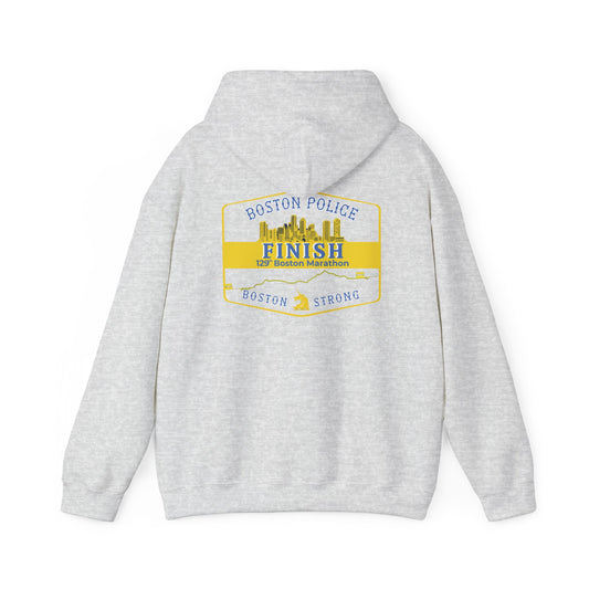 GREY BPD BOSTON MARATHON HOODIE