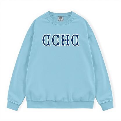 CCHC NAVY SOX LETTERS CREWNECK