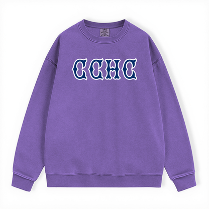 CCHC NAVY SOX LETTERS CREWNECK