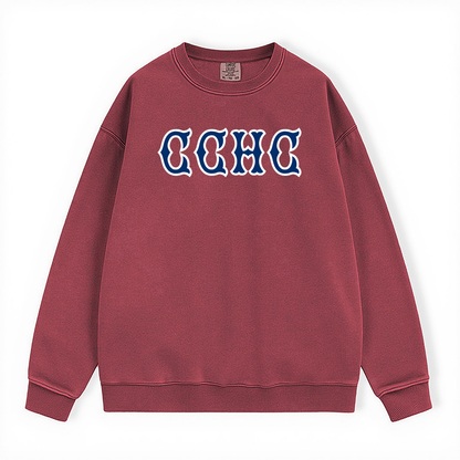 CCHC NAVY SOX LETTERS CREWNECK