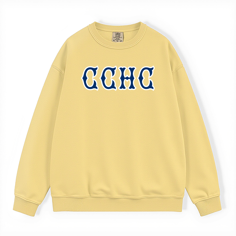 CCHC NAVY SOX LETTERS CREWNECK