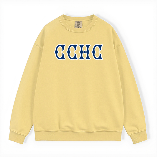 CCHC NAVY SOX LETTERS CREWNECK