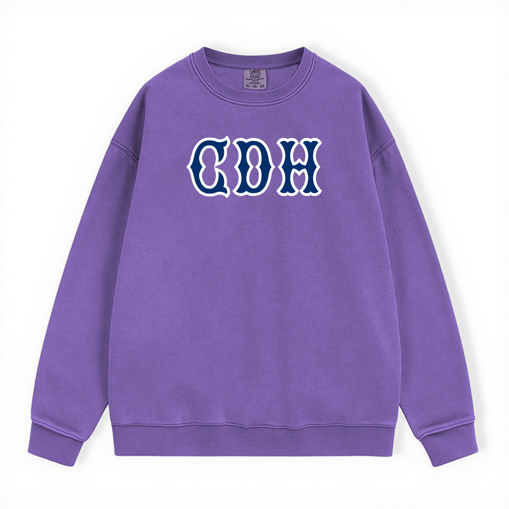 CDH NAVY SOX LETTERS CREWNECK