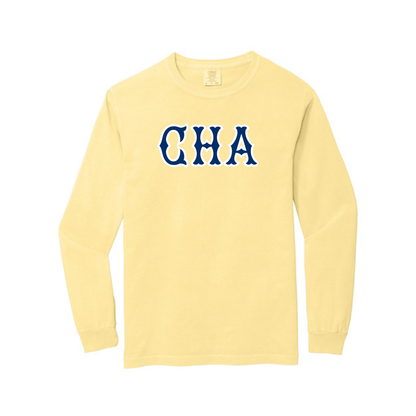 CHA NAVY SOX LETTERS LONG SLEEVE