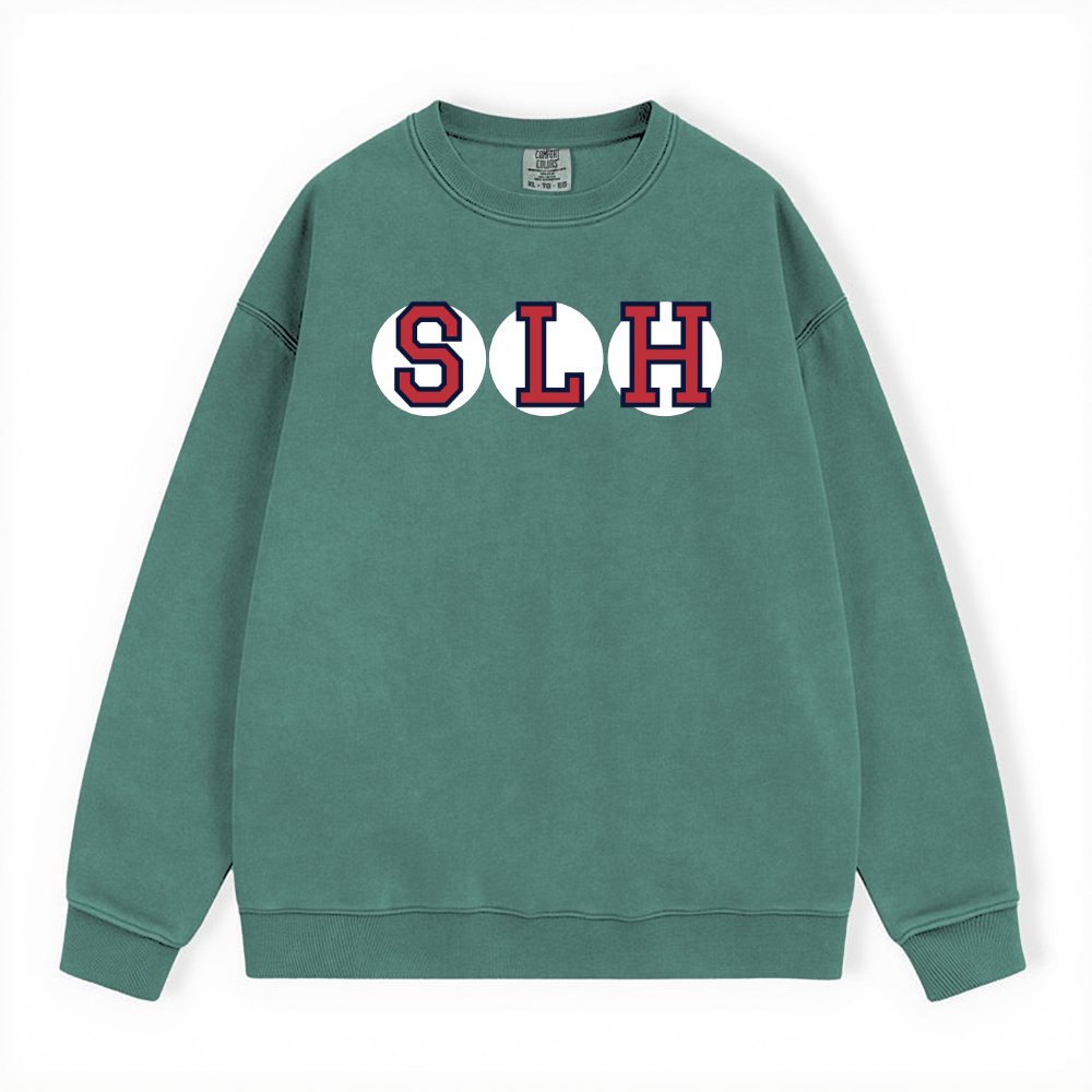 SLH  RETIRED SOX LETTER CREWNECK