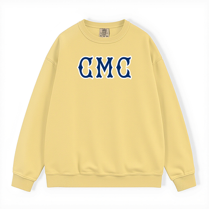 CMC NAVY SOX LETTERS CREWNECK