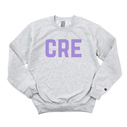 LILAC CRE CHAMPION CREWNECK