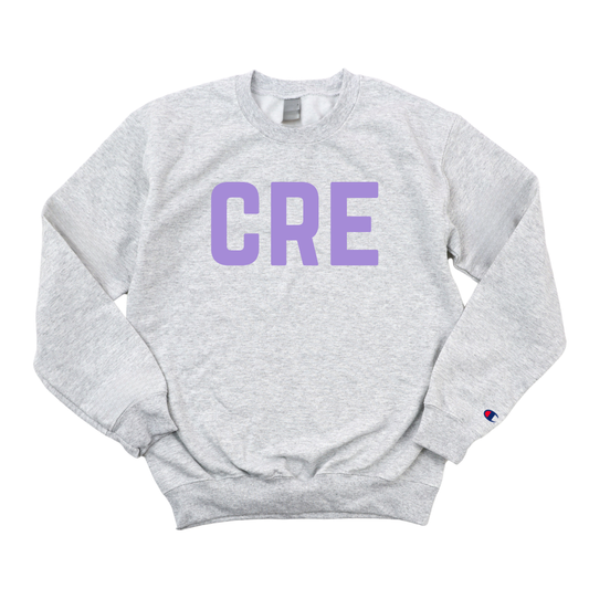 LILAC CRE CHAMPION CREWNECK