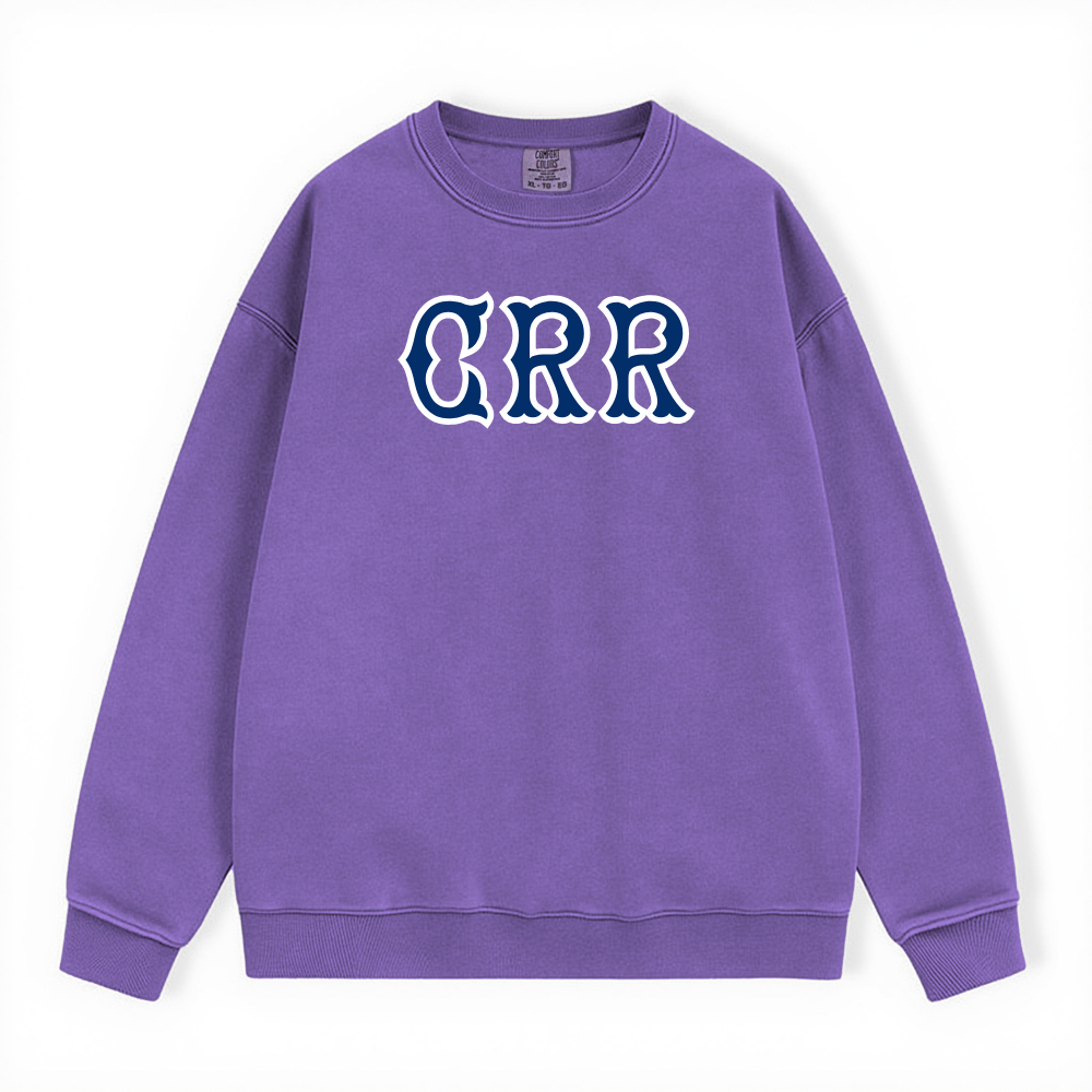 CRR NAVY SOX LETTERS CREWNECK