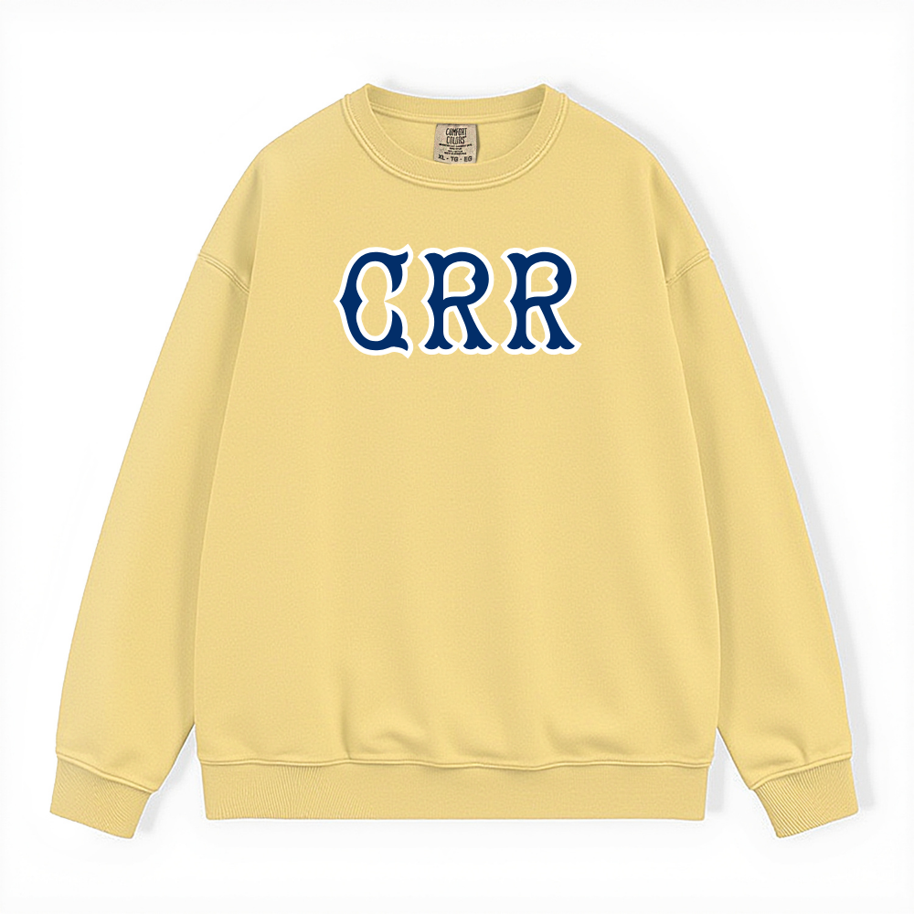CRR NAVY SOX LETTERS CREWNECK