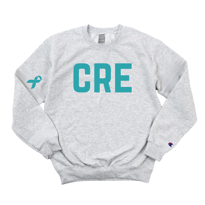 CRE OVARIAN CANCER AWARENESS CHAMPION CREWNECK