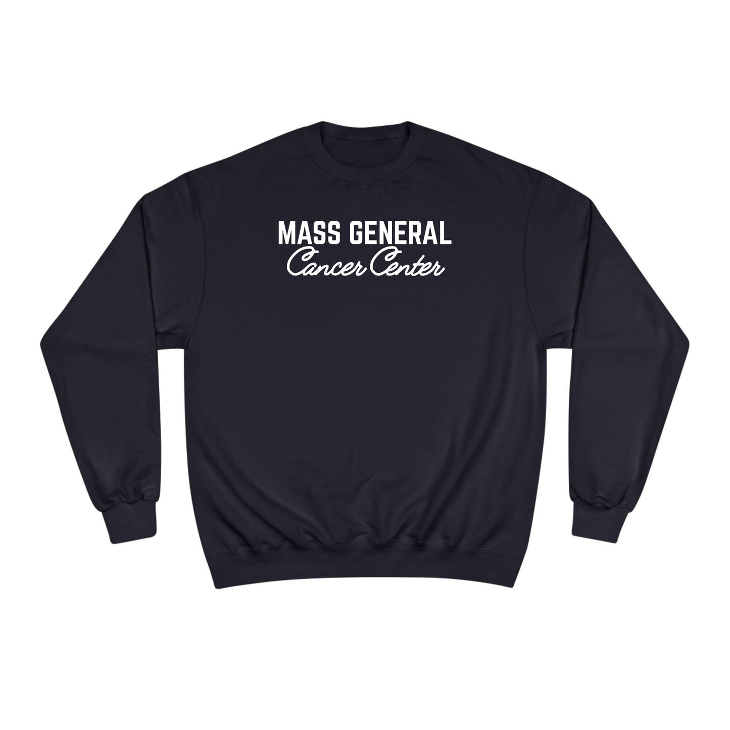MGH CANCER CENTER SKYLINE NAVY CHAMPION CREWNECK