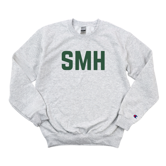 DARK GREEN SMH MA CHAMPION CREWNECK