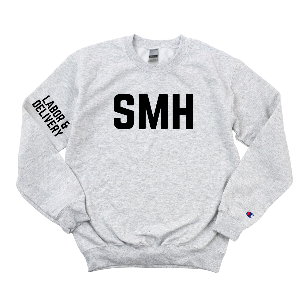 DARK GREEN SMH LABOR & DELIVERY CHAMPION CREWNECK