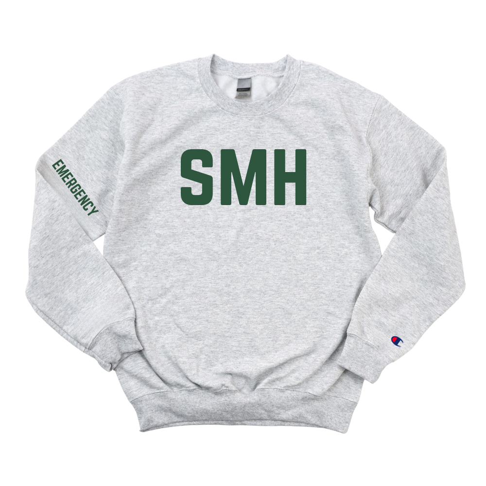 DARK GREEN SMH EMERGENCY CHAMPION CREWNECK