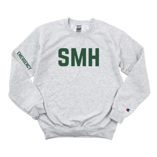 DARK GREEN SMH EMERGENCY CHAMPION CREWNECK
