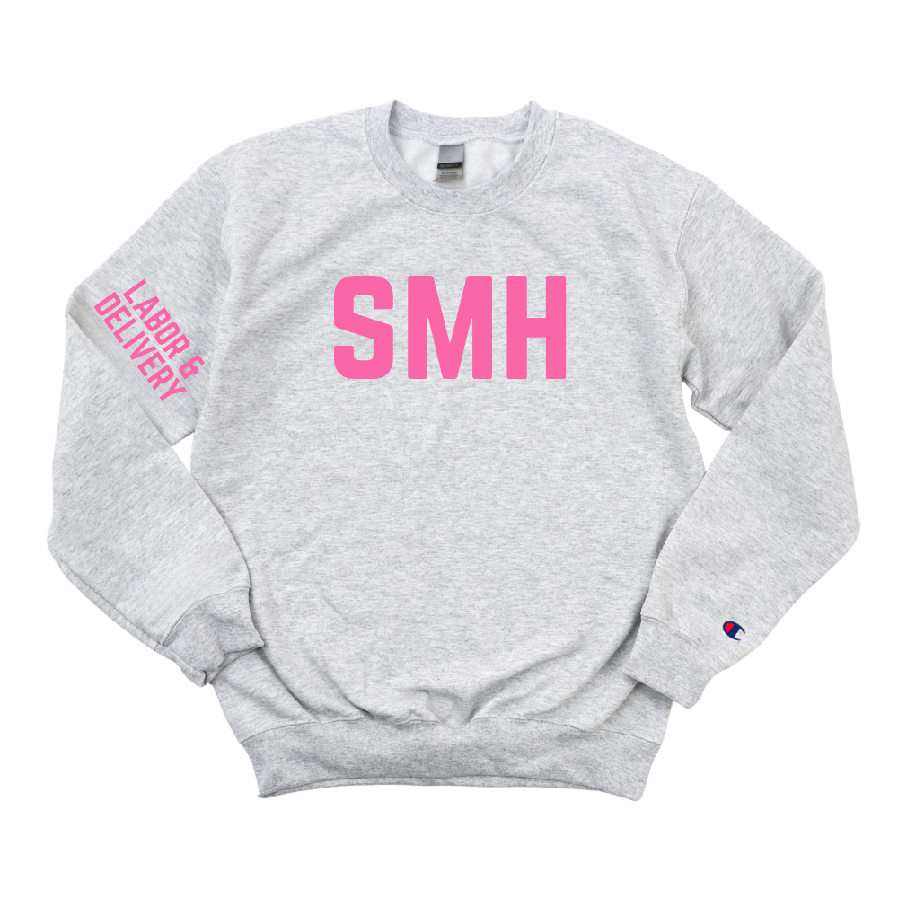 DARK GREEN SMH LABOR & DELIVERY CHAMPION CREWNECK