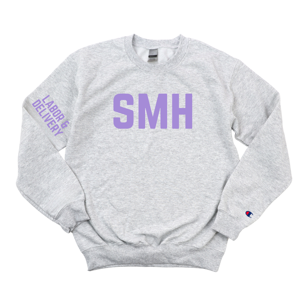 DARK GREEN SMH LABOR & DELIVERY CHAMPION CREWNECK