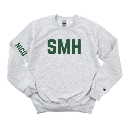 DARK GREEN SMH NICU CHAMPION CREWNECK