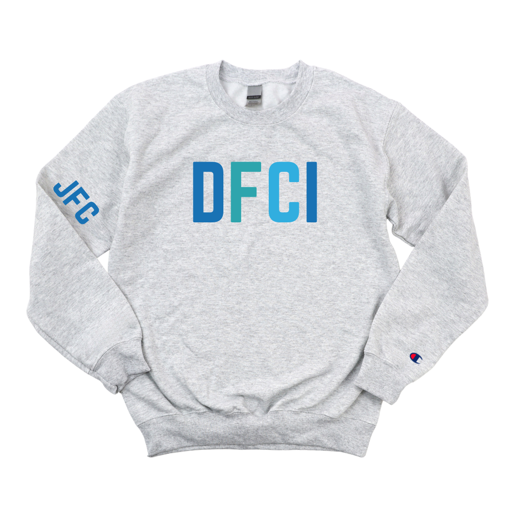 MULTICOLOR BLUE DFCI RN JFC CHAMPION CREWNECK