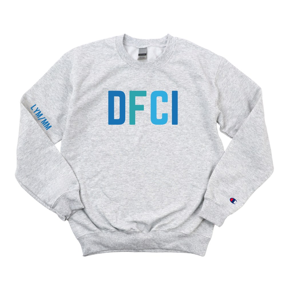 MULTICOLOR BLUE DFCI CA - LYM/MMCHAMPION CREWNECK