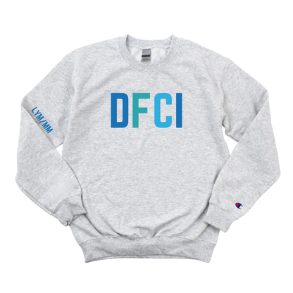 MULTICOLOR BLUE DFCI CA - LYM/MMCHAMPION CREWNECK