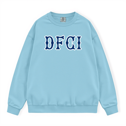 DFCI NAVY SOX LETTERS CREWNECK