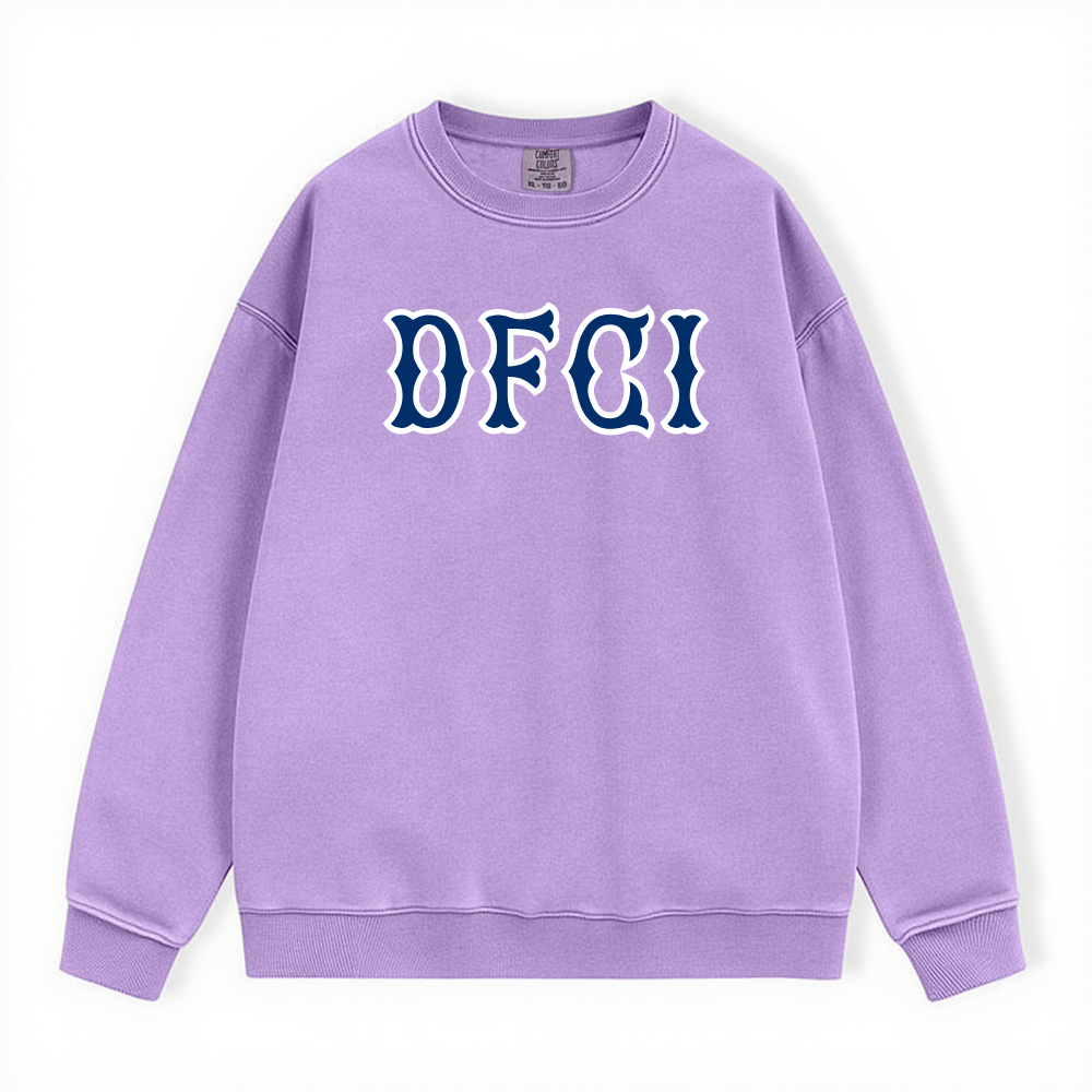 DFCI NAVY SOX LETTERS CREWNECK