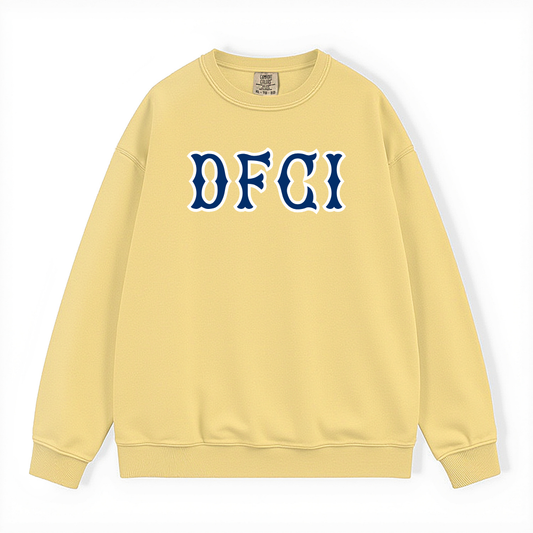 DFCI NAVY SOX LETTERS CREWNECK