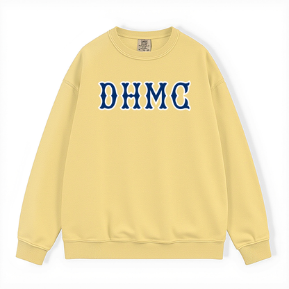 DHMC NAVY SOX LETTERS CREWNECK