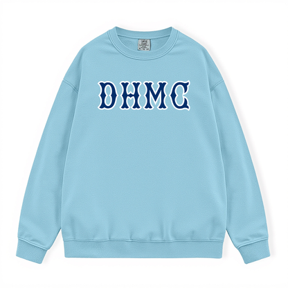 DHMC NAVY SOX LETTERS CREWNECK
