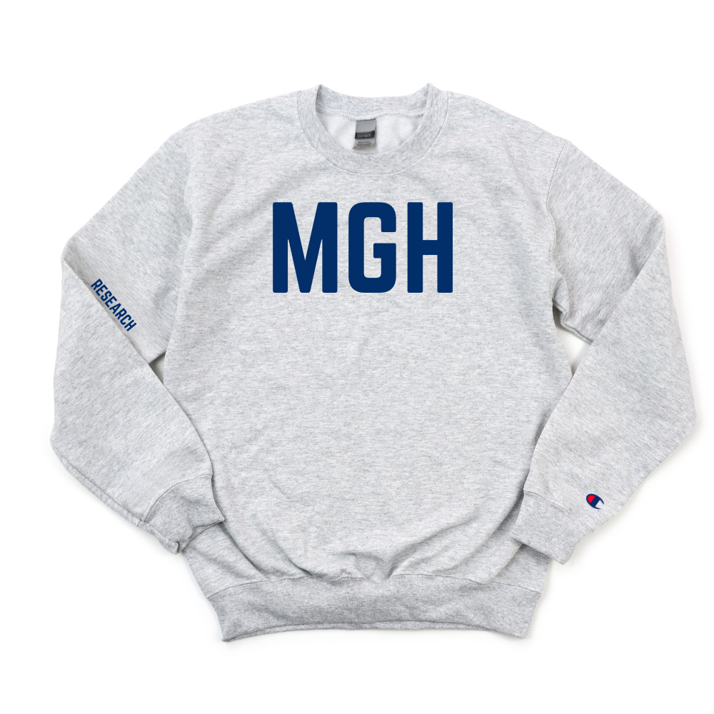 NAVY BLUE MGH RESEARCH CHAMPION CREWNECK