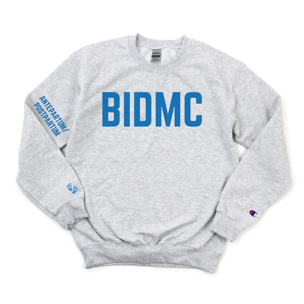 ROYAL BLUE BIDMC ANTEPARTUM/ POSTPARTUM CHAMPION CREWNECK