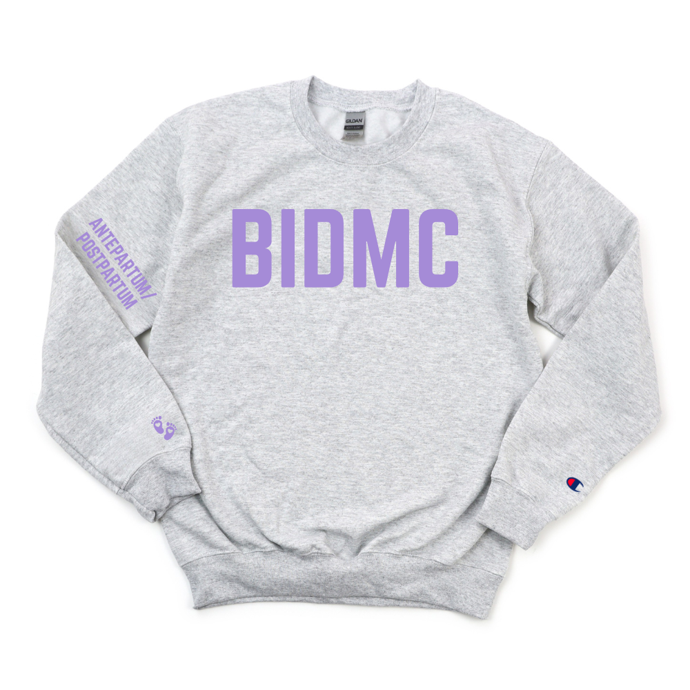 ROYAL BLUE BIDMC ANTEPARTUM/ POSTPARTUM CHAMPION CREWNECK